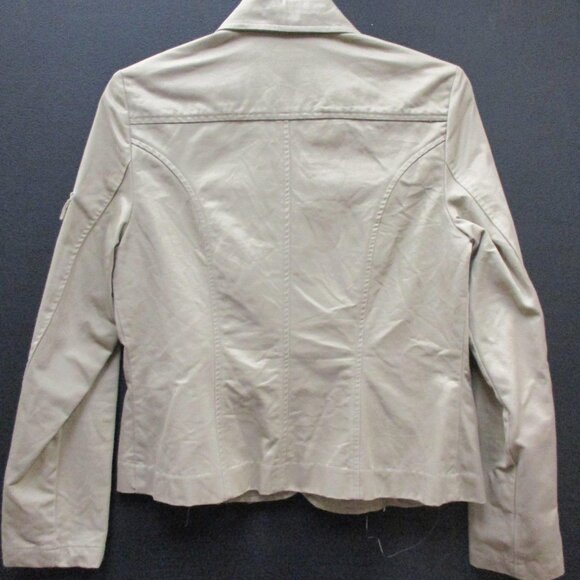 Liz Claiborne Button Up Khaki Utility Jacket Women's Size M - Picture 2 of 3
